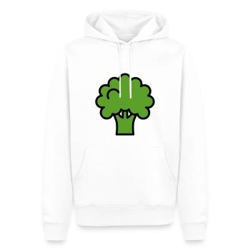 Brocoli - Sweat à capuche Premium bio Homme - blanc - Devant - Nico (187cm)