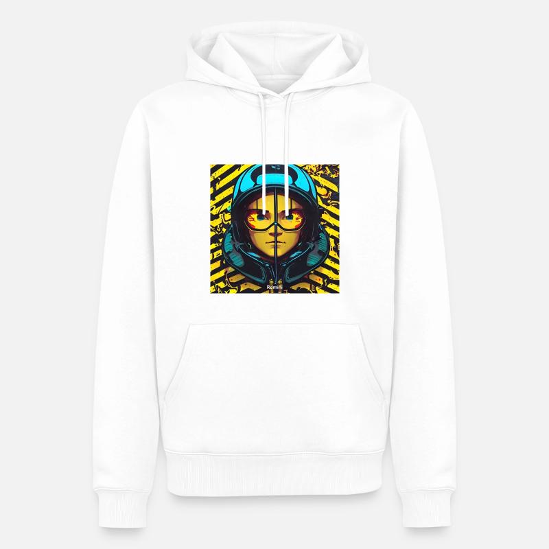52456BF6 DB2C 43CF 8D3A AE1815983FAA - Männer Premium Bio Hoodie - Weiß