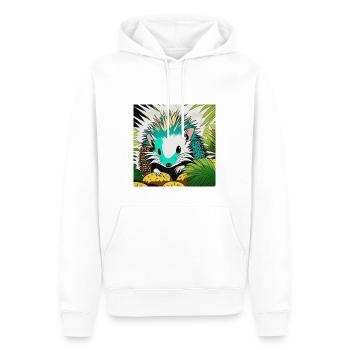 Tropical Tango - Sweat à capuche Premium bio Homme - blanc - Devant - Nico (187cm)