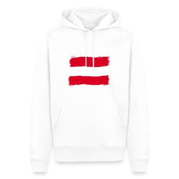 Autriche - Sweat à capuche Premium bio Homme - blanc - Devant - Nico (187cm)