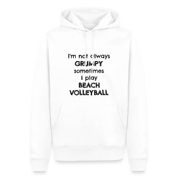 Sometimes I play beach volleyball - Men’s Premium Organic Hoodie - white - Front - Nico (187cm)