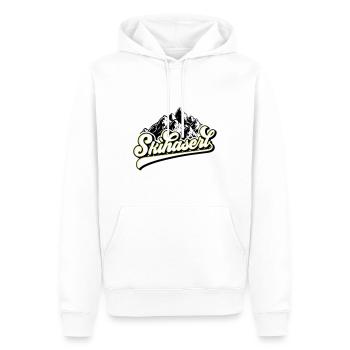 Les couleurs peuvent être modifiées | Skihaserl - Sweat à capuche Premium bio Homme - blanc - Devant - Nico (187cm)