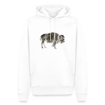 Wildtiere - Männer Premium Bio Hoodie - Weiß - Vorne - Nico (187cm)