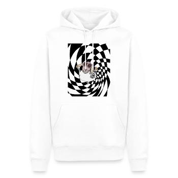 psychedelisches Schaf - Männer Premium Bio Hoodie - Weiß - Vorne - Nico (187cm)