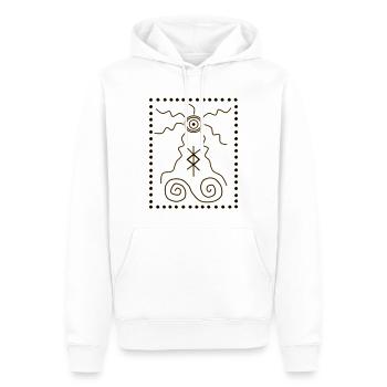 Symbole Schamane - Männer Premium Bio Hoodie - Weiß - Vorne - Nico (187cm)