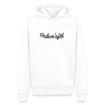 Archäologe - Männer Premium Bio Hoodie - Weiß - Vorne - Nico (187cm)