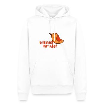Kleiner Bruder - Männer Premium Bio Hoodie - Weiß - Vorne - Nico (187cm)