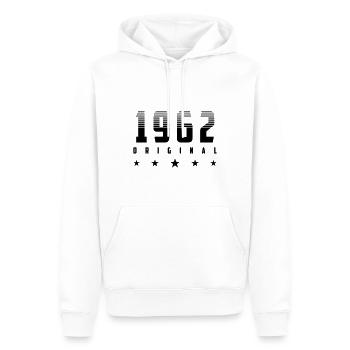 | changeable de couleur Original 1962 Année de naissance - Sweat à capuche Premium bio Homme - blanc - Devant - Nico (187cm)