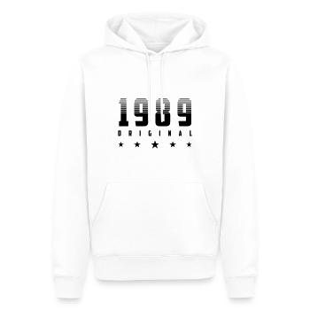 Original 1989 Année de naissance | | changeable de couleur - Sweat à capuche Premium bio Homme - blanc - Devant - Nico (187cm)
