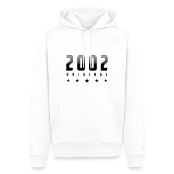 Original 2002 Année de naissance | Couleur modifiable - Sweat à capuche Premium bio Homme - blanc - Devant - Nico (187cm)