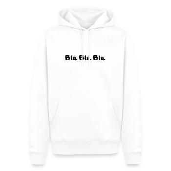 Blablabla - Männer Premium Bio Hoodie - Weiß - Vorne - Nico (187cm)