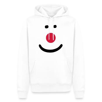 Clown Nase - Männer Premium Bio Hoodie - Weiß - Vorne - Nico (187cm)