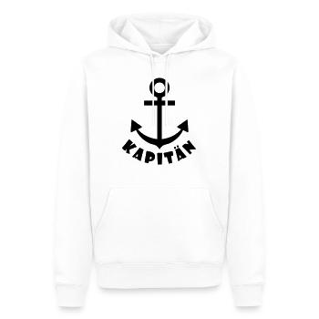 kapitän - Men’s Premium Organic Hoodie - white - Front - Nico (187cm)