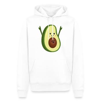 Famille de l’avocat enceinte - grossesse - bébé - Sweat à capuche Premium bio Homme - blanc - Devant - Nico (187cm)