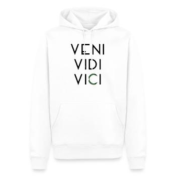 Veni vidi vici Lorbeer Latein - Männer Premium Bio Hoodie - Weiß - Vorne - Nico (187cm)