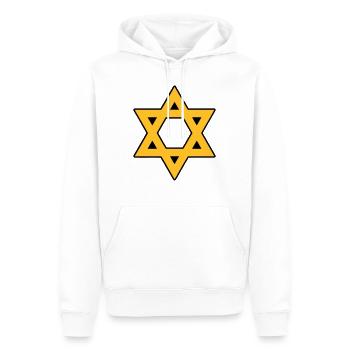 David Stern - Männer Premium Bio Hoodie - Weiß - Vorne - Nico (187cm)