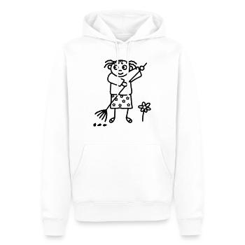 Gartenarbeit Gärtnerin - Männer Premium Bio Hoodie - Weiß - Vorne - Nico (187cm)
