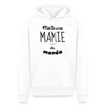 Grandma Oma Großmütter Mamy Mamie Grand-Mère - Men’s Premium Organic Hoodie - white - Front - Nico (187cm)