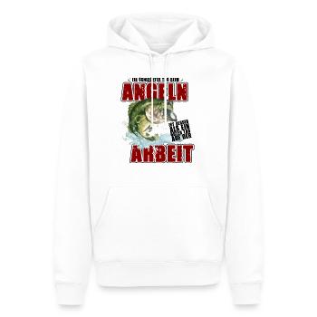 Ein schlechter Tag beim Angeln besser als Arbeit - Männer Premium Bio Hoodie - Weiß - Vorne - Nico (187cm)