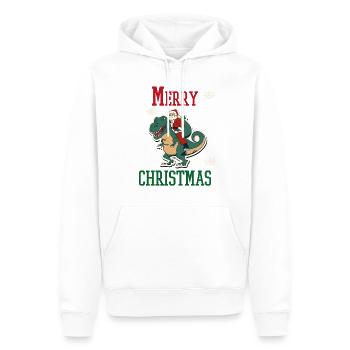 Vacances de Noël Famille - Sweat à capuche Premium bio Homme - blanc - Devant - Nico (187cm)