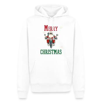 Vacances de Noël Famille - Sweat à capuche Premium bio Homme - blanc - Devant - Nico (187cm)