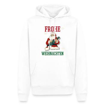 Weihnachten Feiertage Familie - Männer Premium Bio Hoodie - Weiß - Vorne - Nico (187cm)