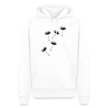 Pissenlit Pissenlit Illustration - Sweat à capuche Premium bio Homme - blanc - Devant - Nico (187cm)
