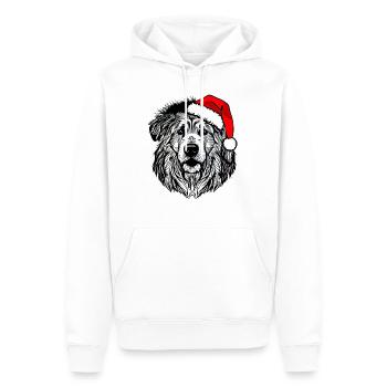 Weihnachten Hund süß lustig Hunde Tier Welpe 10 - Männer Premium Bio Hoodie - Weiß - Vorne - Nico (187cm)