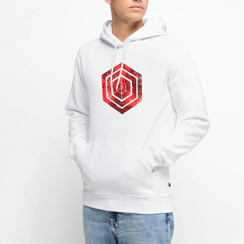 Codage géométrique du programmeur de programmation hexagonale Sweat à capuche Premium bio Homme