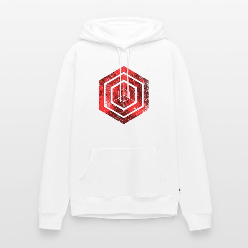 Codage géométrique du programmeur de programmation hexagonale Sweat à capuche Premium bio Homme