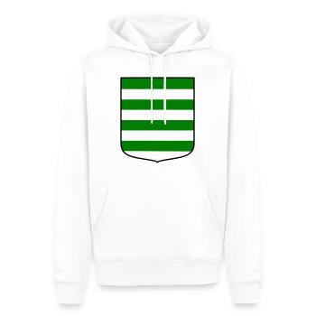 Bajenland - Sweat à capuche Premium bio Homme - blanc - Devant - Nico (187cm)