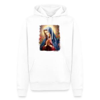 Heilige Maria Maria Madonna Mariana Jungfrau Maria Heilige - Männer Premium Bio Hoodie - Weiß - Vorne - Nico (187cm)