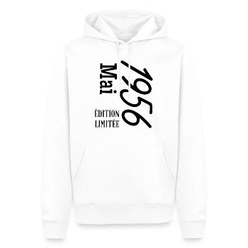 limitierte Auflage Mai 1956 - Männer Premium Bio Hoodie - Weiß - Vorne - Nico (187cm)