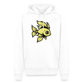 goldfisch fisch comic tier - Männer Premium Bio Hoodie - Weiß - Vorne - Nico (187cm)