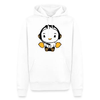 Duck Gamer Gaming Controller Casque Console Jeu - Sweat à capuche Premium bio Homme - blanc - Devant - Nico (187cm)