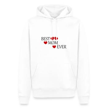 Dire la fête des mères meilleure maman au monde Maman de la fête des mères - Sweat à capuche Premium bio Homme - blanc - Devant - Nico (187cm)