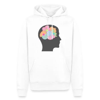Kreative Vielfalt Explosion - Kunst - ApriNoeScor - Männer Premium Bio Hoodie - Weiß - Vorne - Nico (187cm)