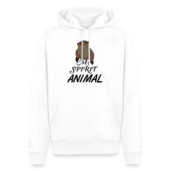Otter my Spirit Animal - Men’s Premium Organic Hoodie - white - Front - Nico (187cm)