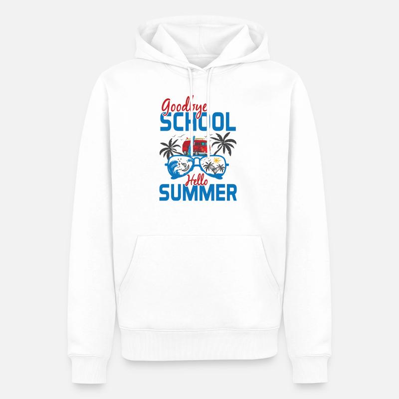 Vacances d'été - super cadeau - Sweat à capuche Premium bio Homme - blanc