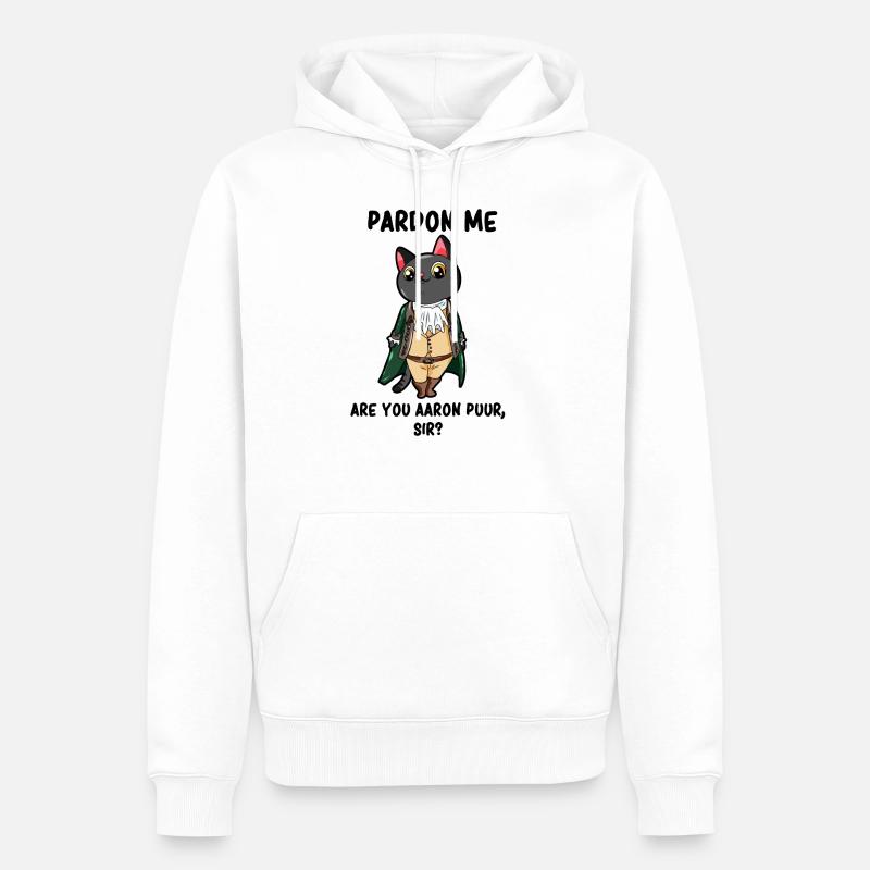 Aaron Purr Alexander Hamilton Parody - Männer Premium Bio Hoodie - Weiß