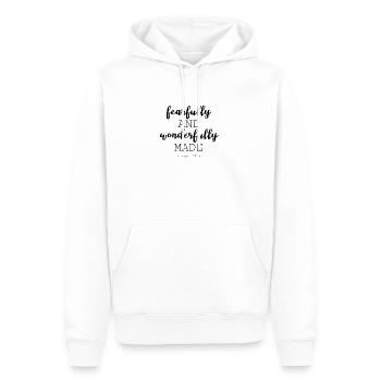 Bible Vers le Christ Merveilleux cadeau de chemise - Sweat à capuche Premium bio Homme - blanc - Devant - Nico (187cm)