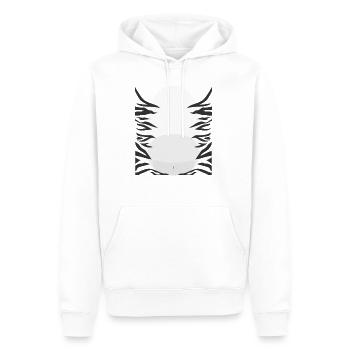 Zebra Costume T-Shirt Carnival - Men’s Premium Organic Hoodie - white - Front - Nico (187cm)