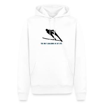 Ski Springen - Männer Premium Bio Hoodie - Weiß - Vorne - Nico (187cm)