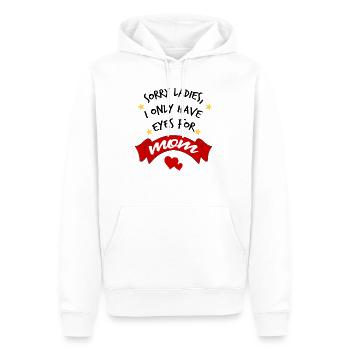 MAMA Mutti - Männer Premium Bio Hoodie - Weiß - Vorne - Nico (187cm)