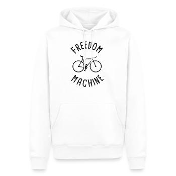 coureur - Sweat à capuche Premium bio Homme - blanc - Devant - Nico (187cm)