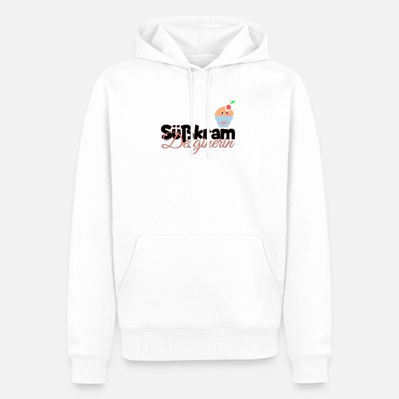 cooles Muffin Törtchen backen Geschenk - Männer Premium Bio Hoodie - Weiß