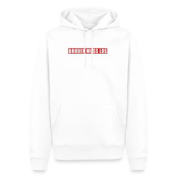 lustiges meme - Männer Premium Bio Hoodie - Weiß - Vorne - Nico (187cm)