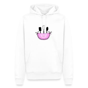 Chef chef cook baker's gift - Men’s Premium Organic Hoodie - white - Front - Nico (187cm)