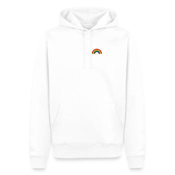 POCKET RAINBOW Rainbow Bag LGBT Gay Pride - Men’s Premium Organic Hoodie - white - Front - Nico (187cm)