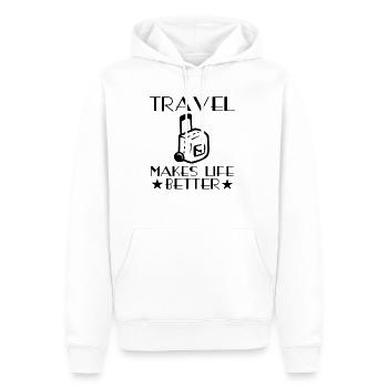 Reise Reisender Urlaubsreise Urlaub Kurztrip - Männer Premium Bio Hoodie - Weiß - Vorne - Nico (187cm)